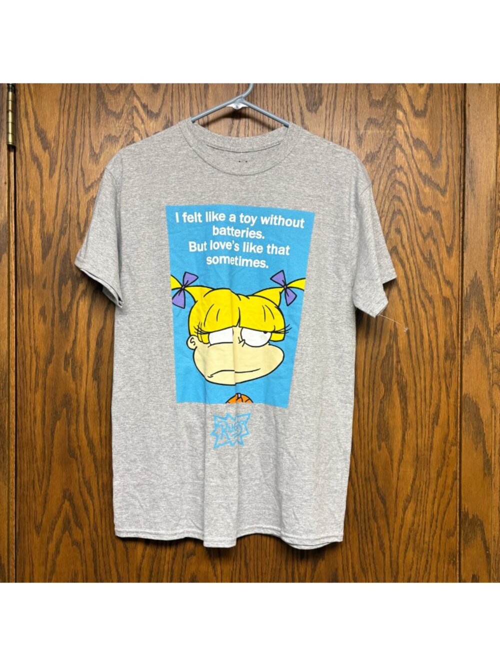 Nickelodeon Rugrats Graphic Tee Size Medium Gray Short Sleeve T-Shirt